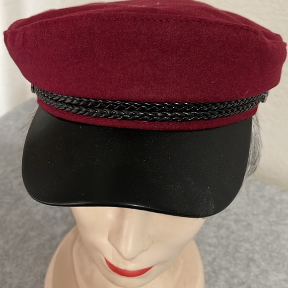 Accessories - Burgundy Fiddler Cap - Timeless and Trendy